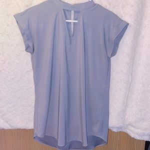 Light grayish blue tones blouse from Express.